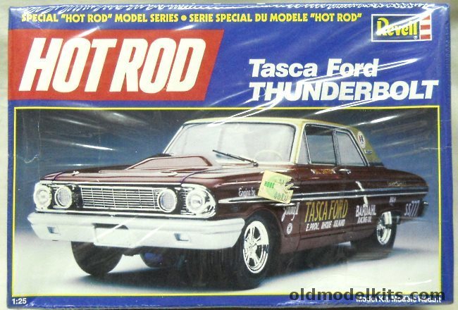 Revell 1/25 1964 Ford Fairlane Tasca Thunderbolt Dragster, 7450 plastic model kit